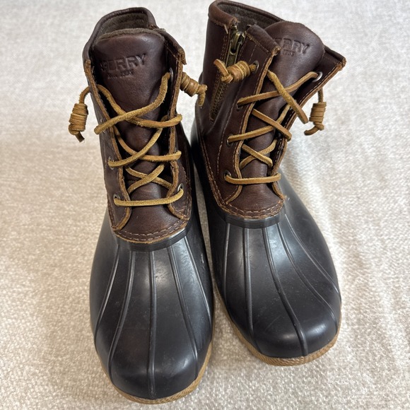 Sperry SALTWATER Tan/Dk Brown - Women Size 7M - STS91176 - Picture 2 of 7